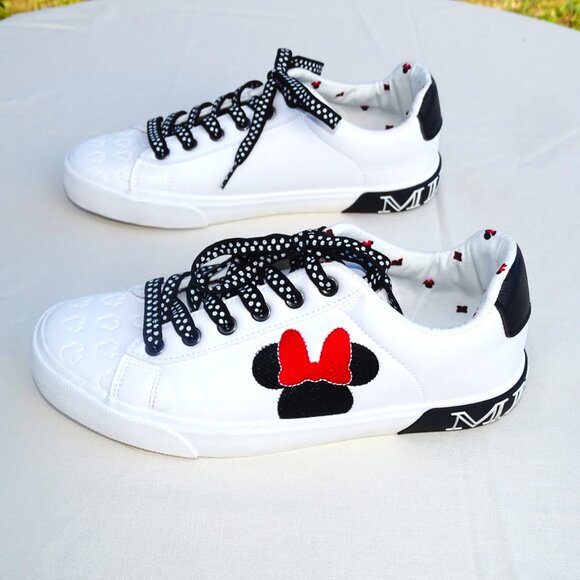 Disney Minnie Mouse Women's Low-top Court Sneakers 7 - Picture 3 of 7